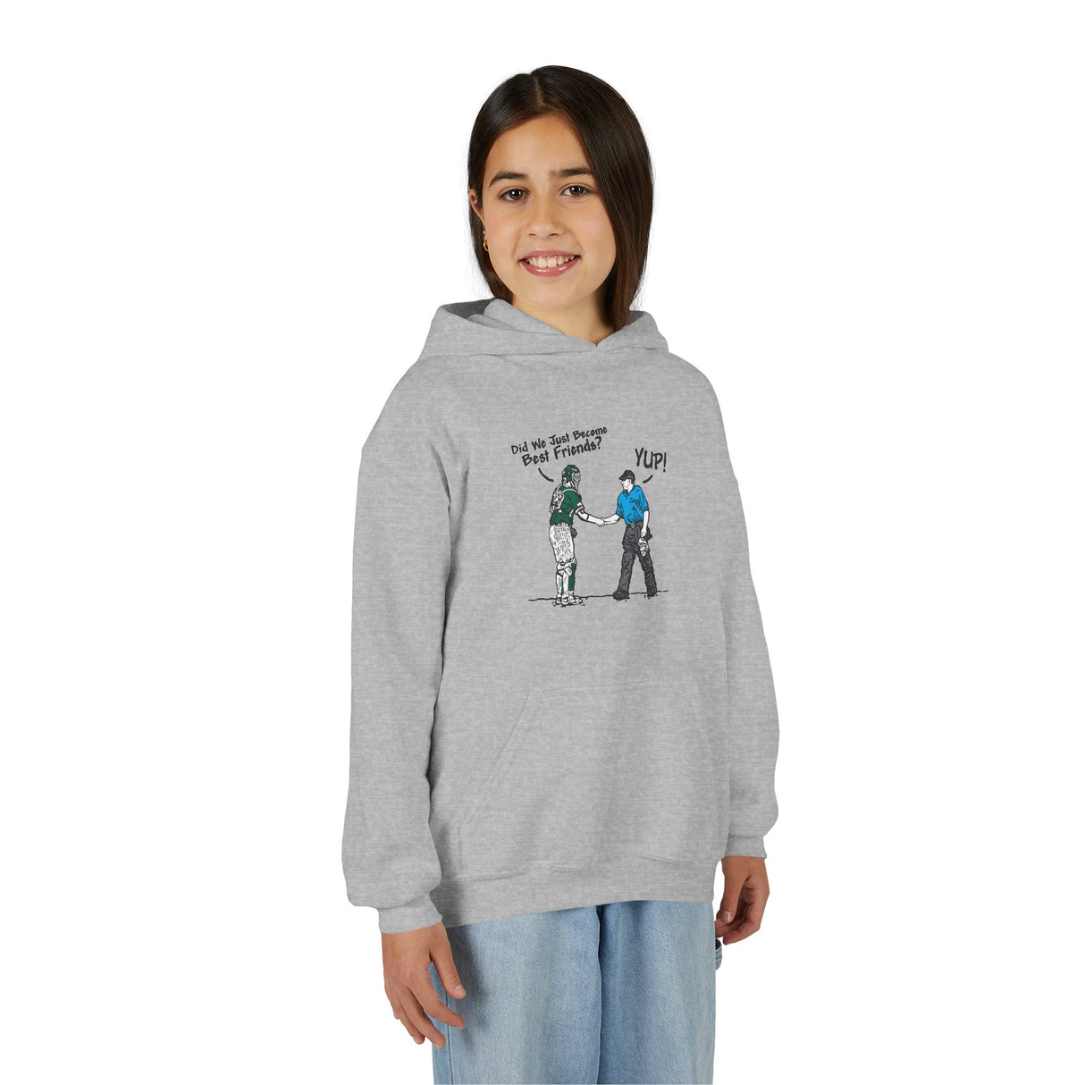 Best Friends Youth Hoodie grey