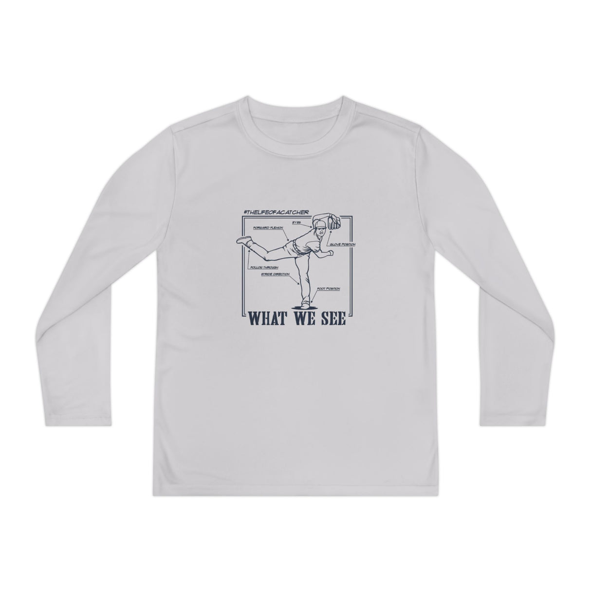 What We See Youth Long Sleeve T-Shirt Silver