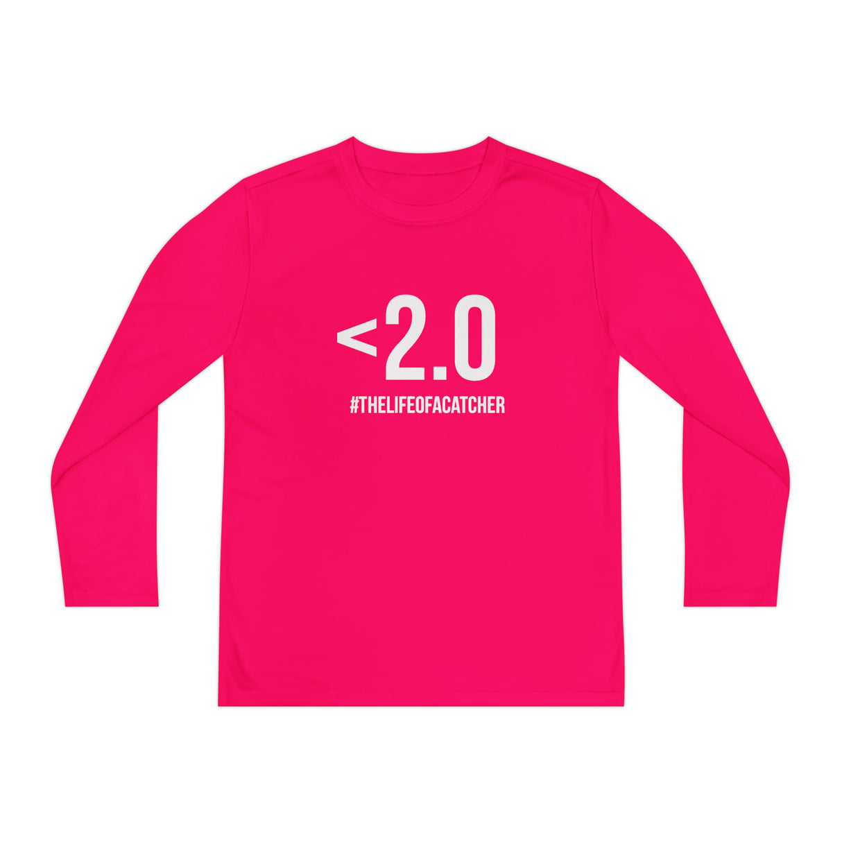 Drop Your Pop <2.0 Youth Long Sleeve T-Shirt - Pink Raspberry
