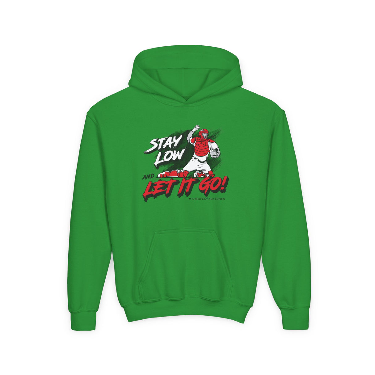 Stay Low & Let It Go Youth Hoodie Kelly Green