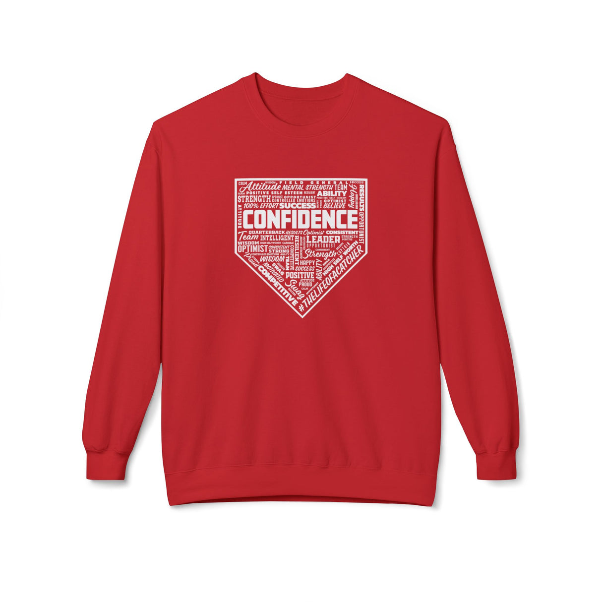 Confidence Unisex Sweatshirt - Red