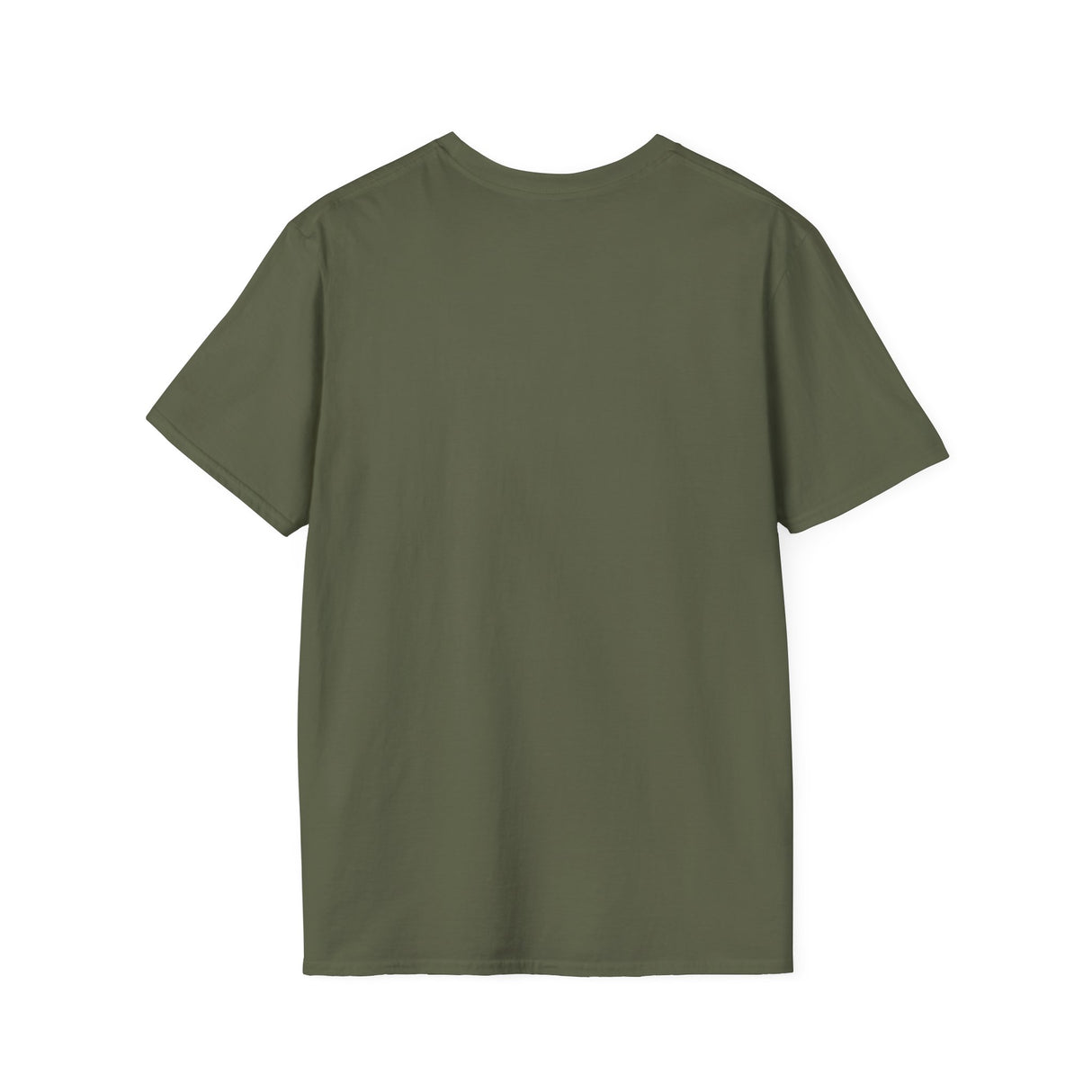 American Flag Catcher Unisex T-Shirt - Military Green Back