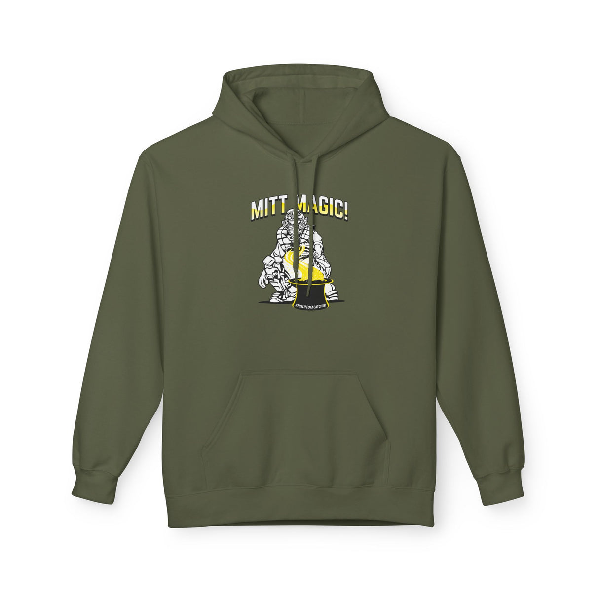 Mitt Magic Unisex Hoodie - Military Green