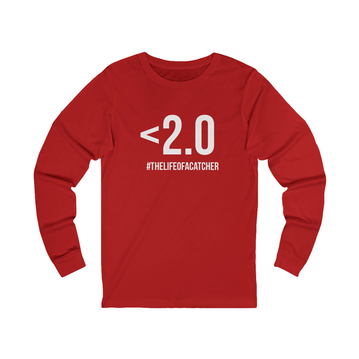 Drop Your Pop <2.0 Unisex Jersey Long Sleeve Tee - Red