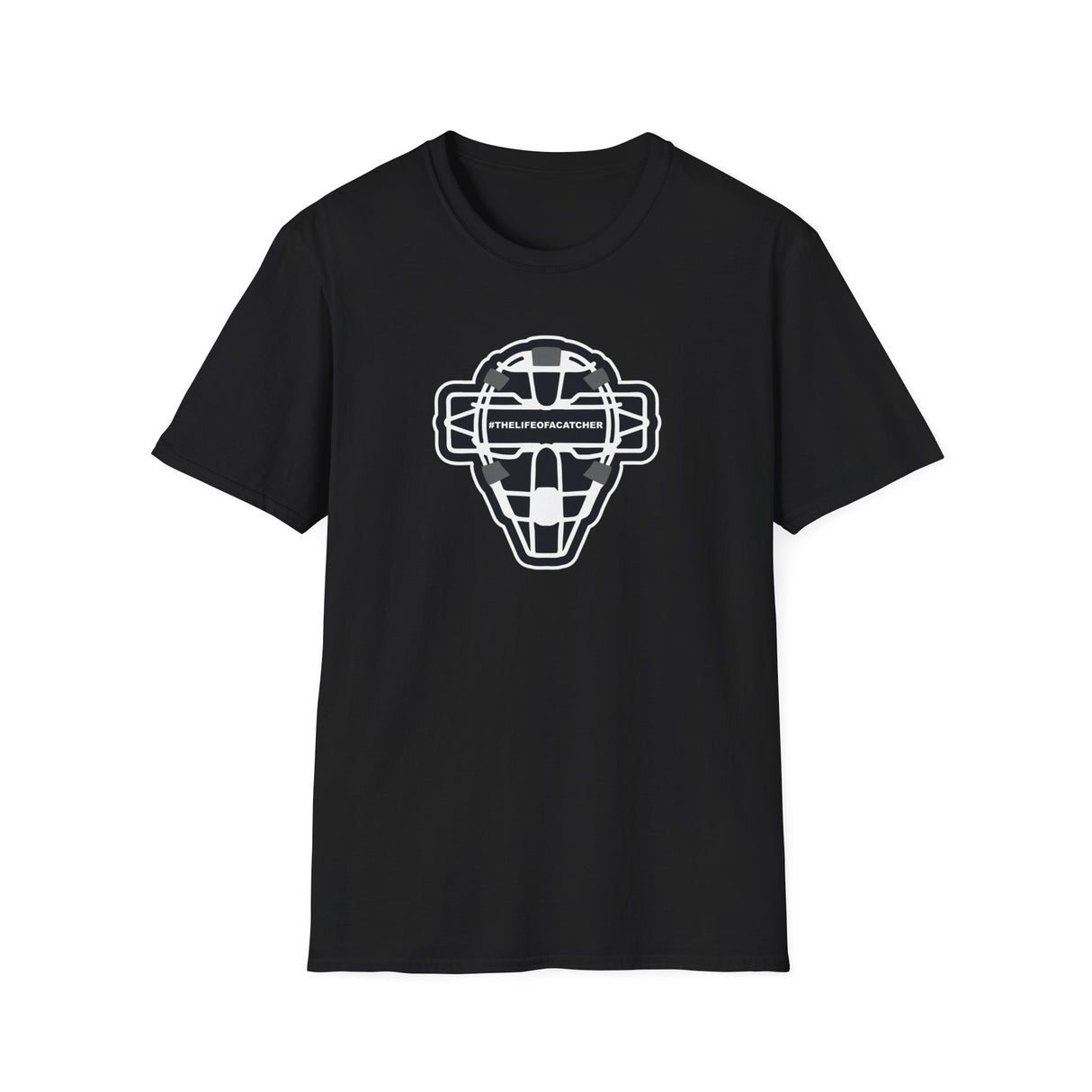 The Catching Guy Logo Mask Unisex T-Shirt - Black