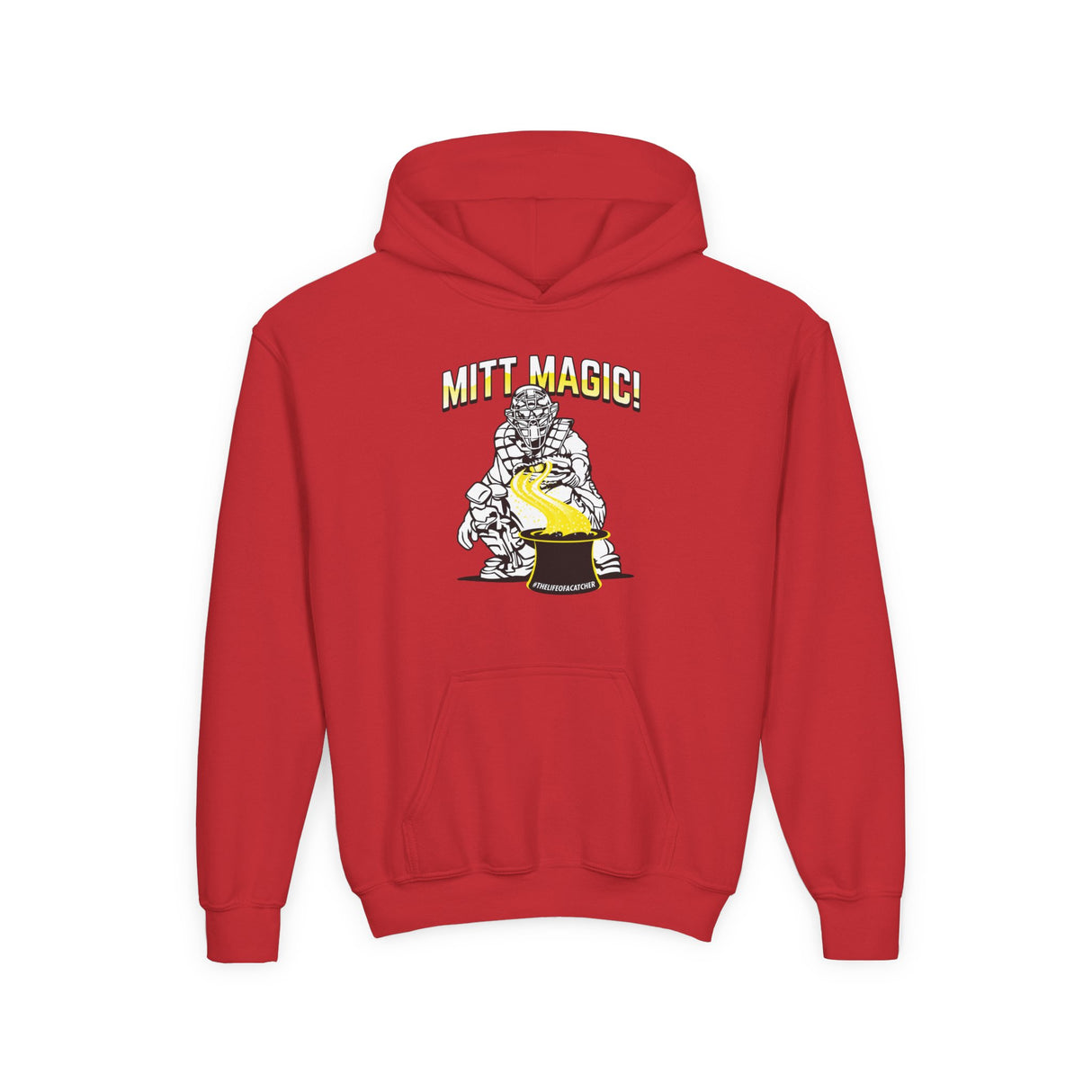 Mitt Magic Youth Hoodie Red