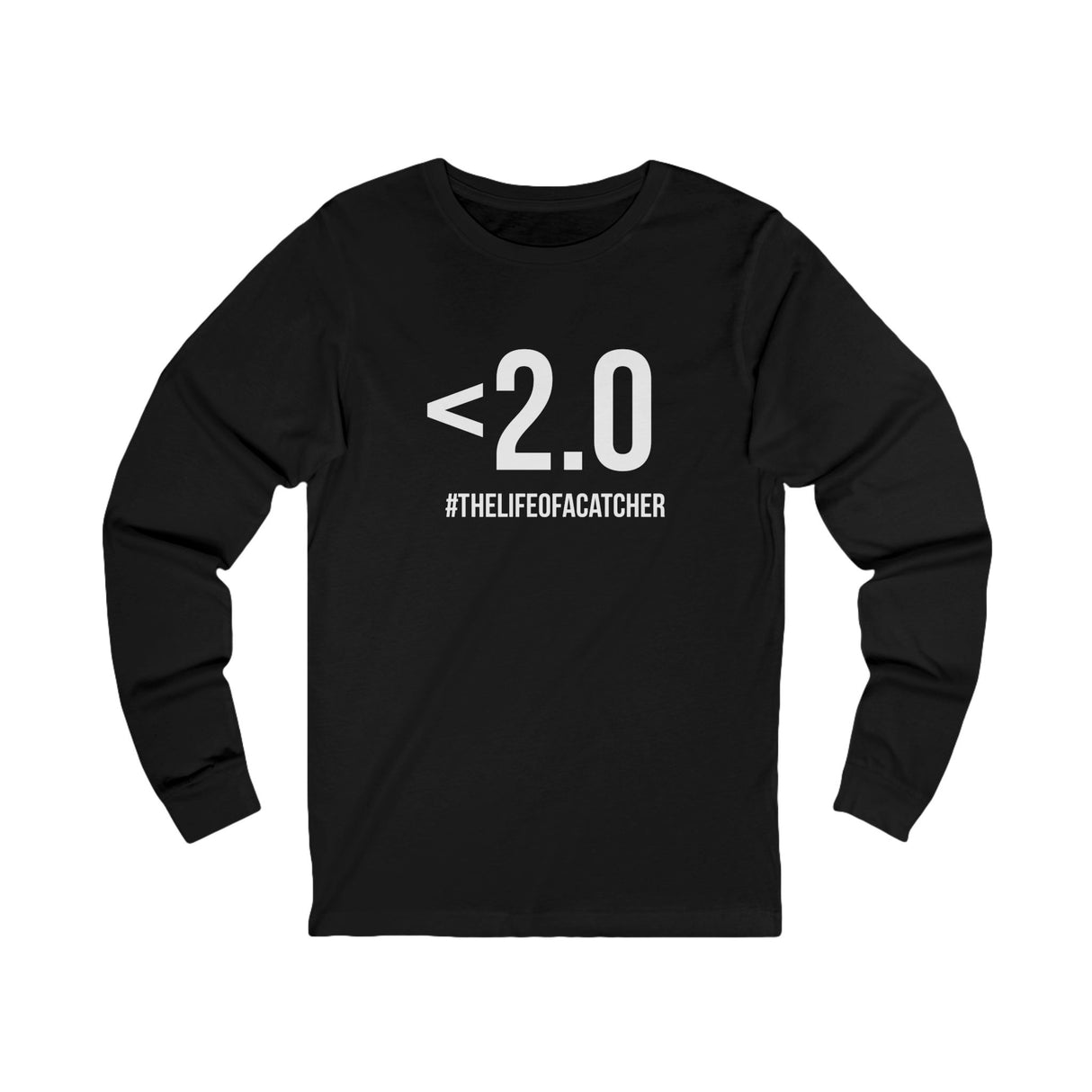 Drop Your Pop <2.0 Unisex Jersey Long Sleeve Tee - Black Front
