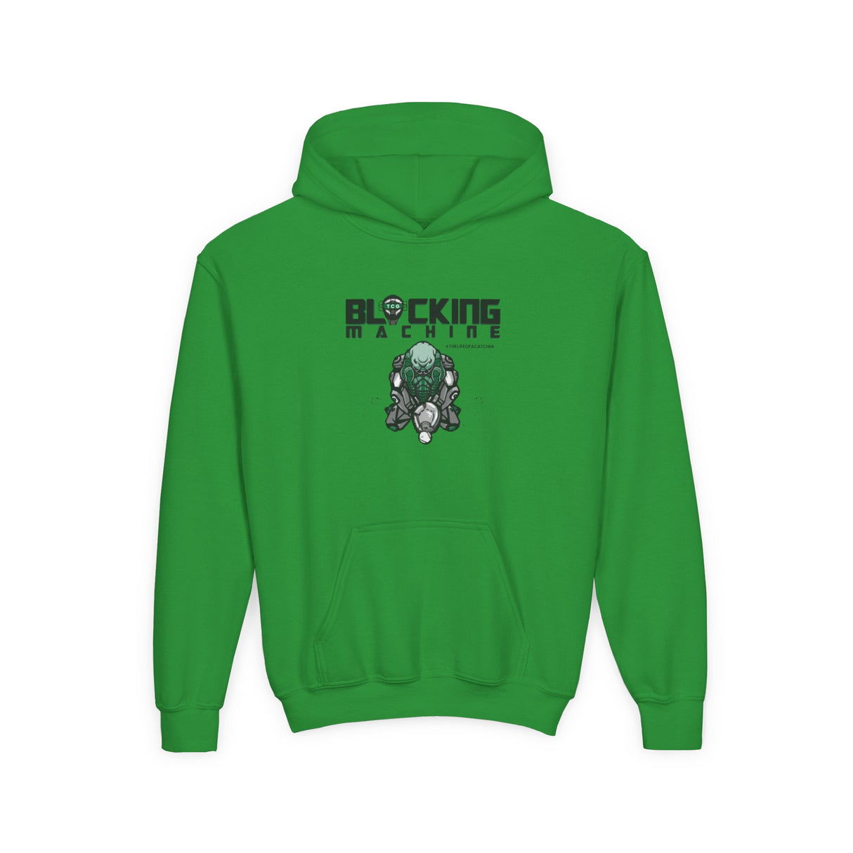 Blocking Machine Youth Hoodie green