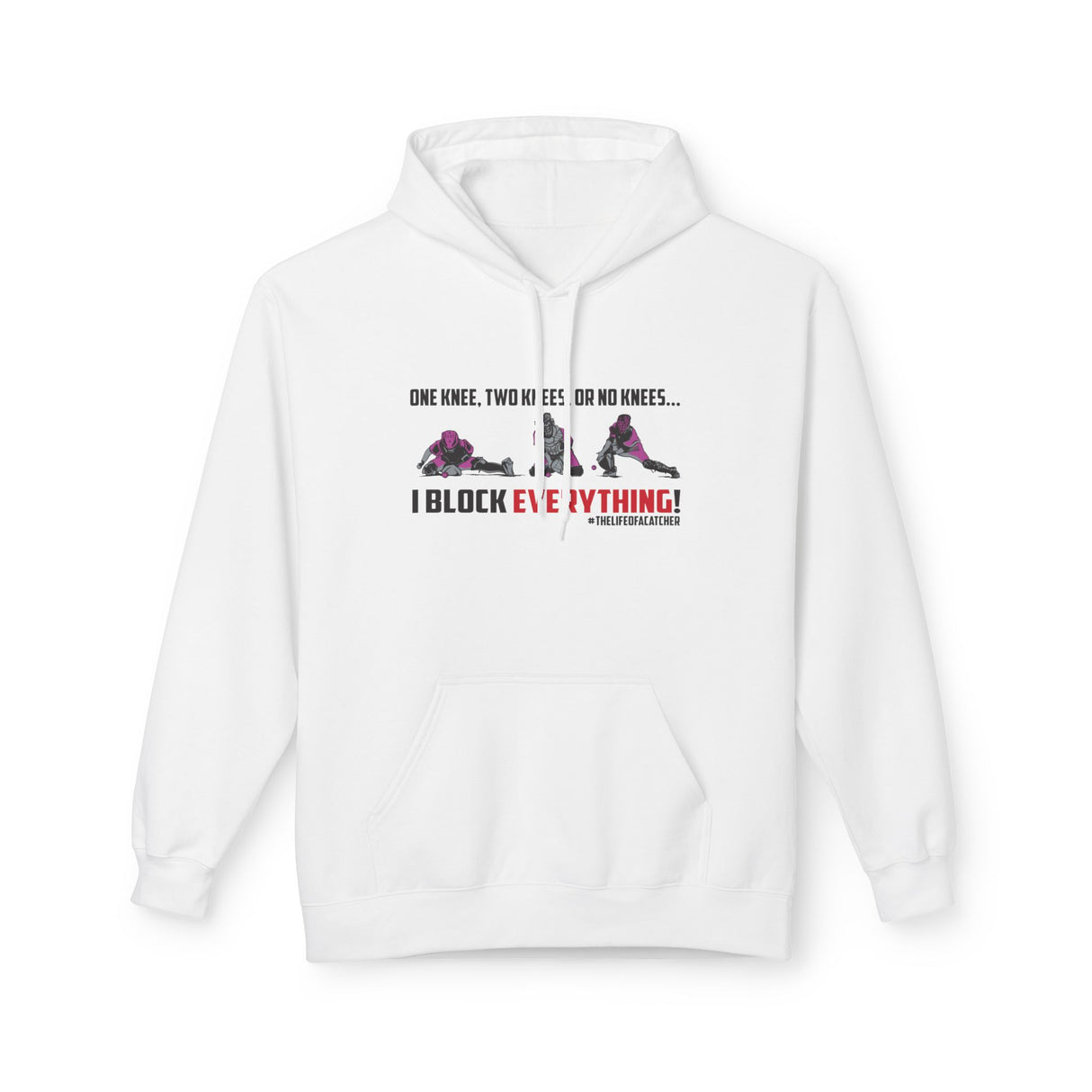 Knees Unisex Hoodie white