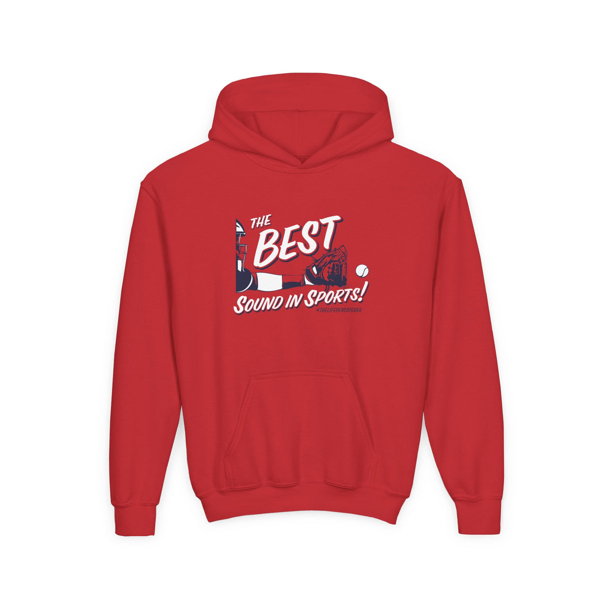 The Best Sound In Sports Youth Hoodie red