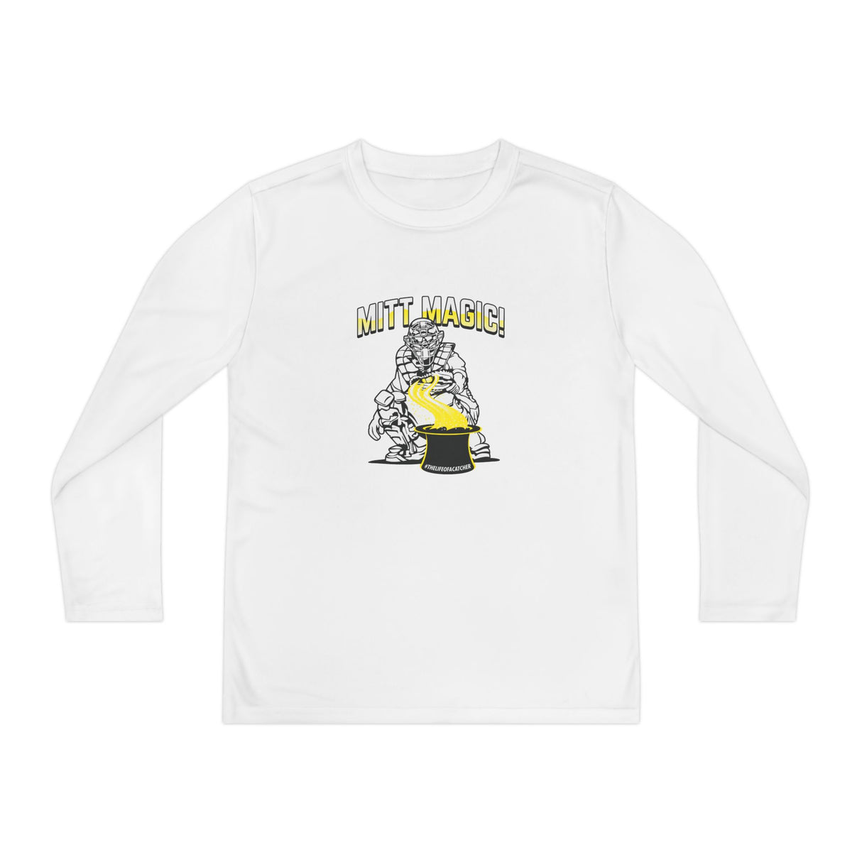 Mitt Magic Youth Long Sleeve T-Shirt - White