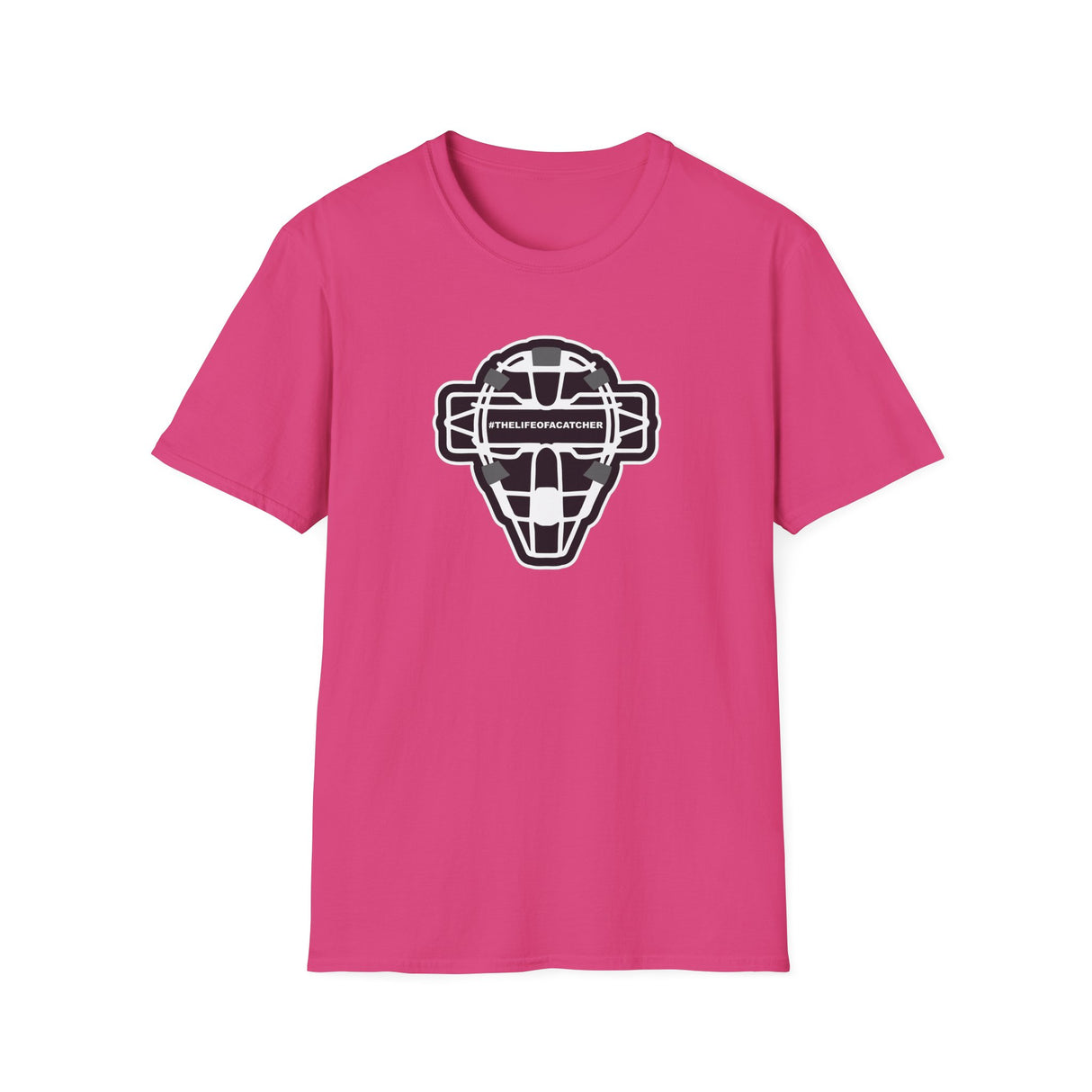 The Catching Guy Logo Mask Unisex T-Shirt - Heliconia