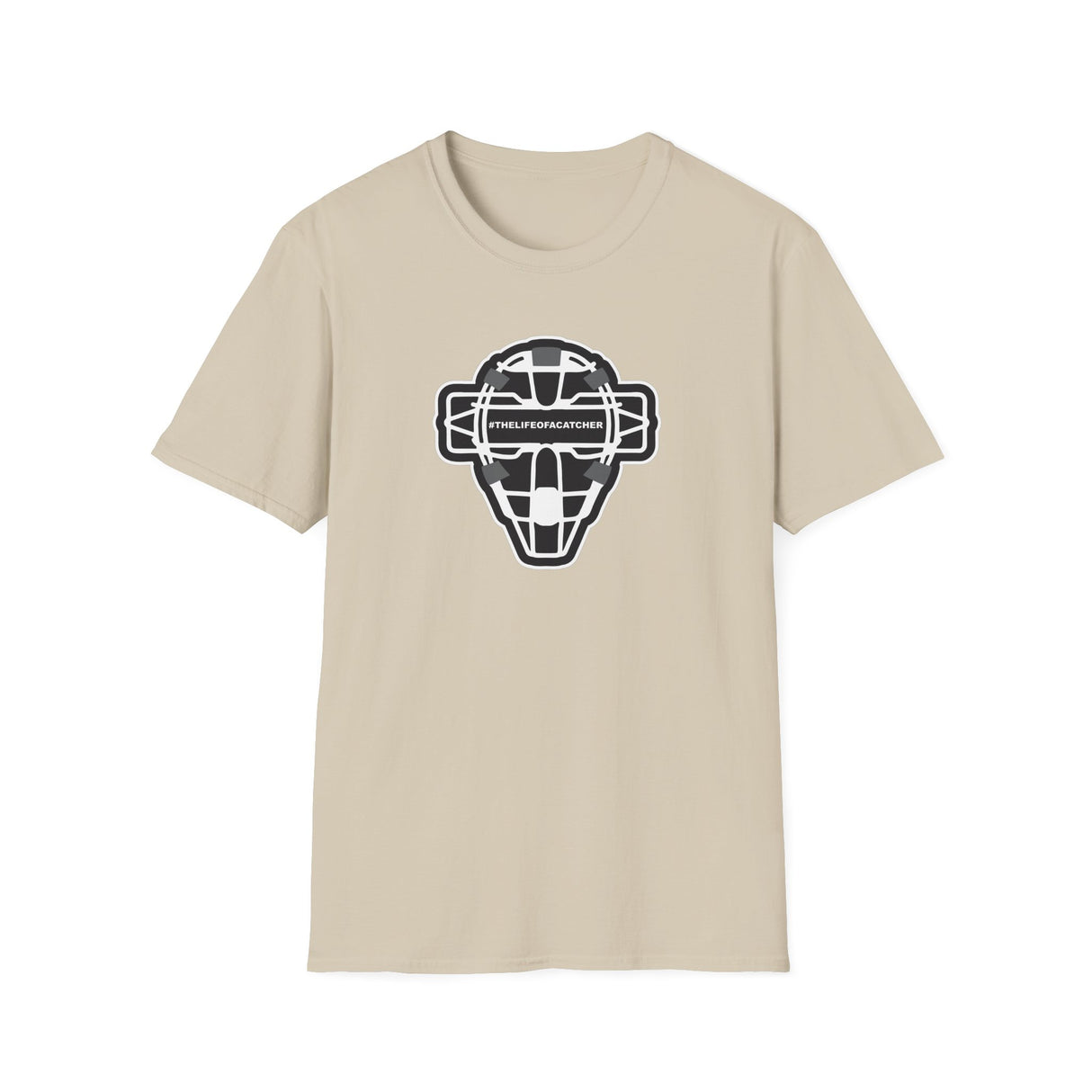 The Catching Guy Logo Mask Unisex T-Shirt - Sand