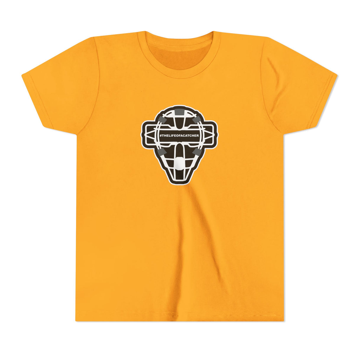 The Catching Guy Logo Mask Youth T-Shirt - Gold