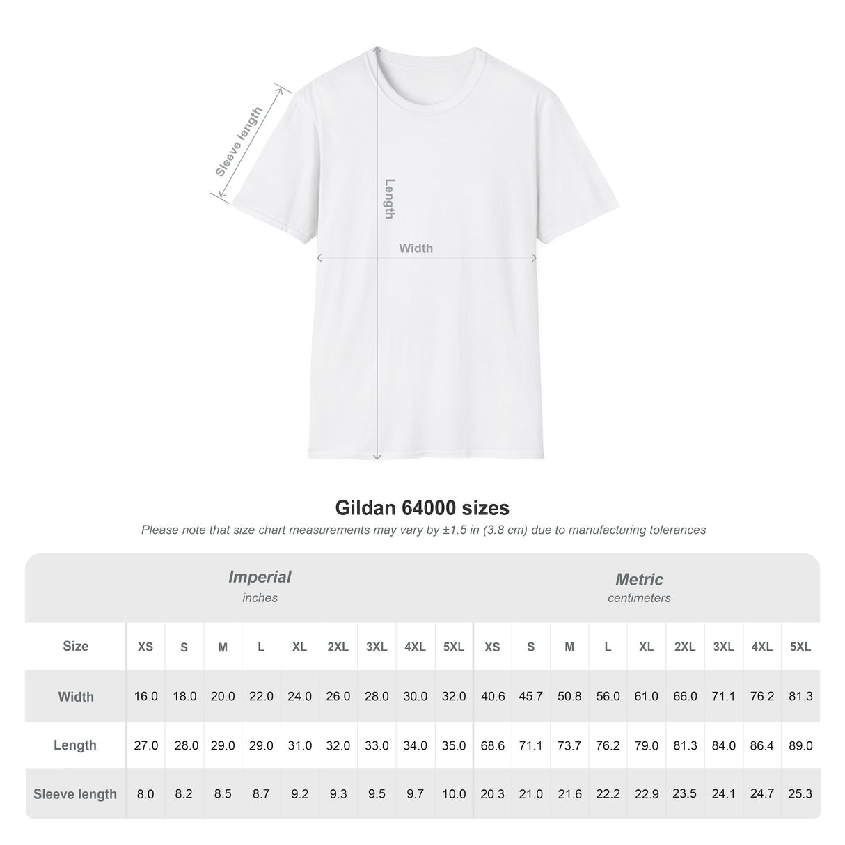 Student Of The Game Unisex T-Shirt size chart