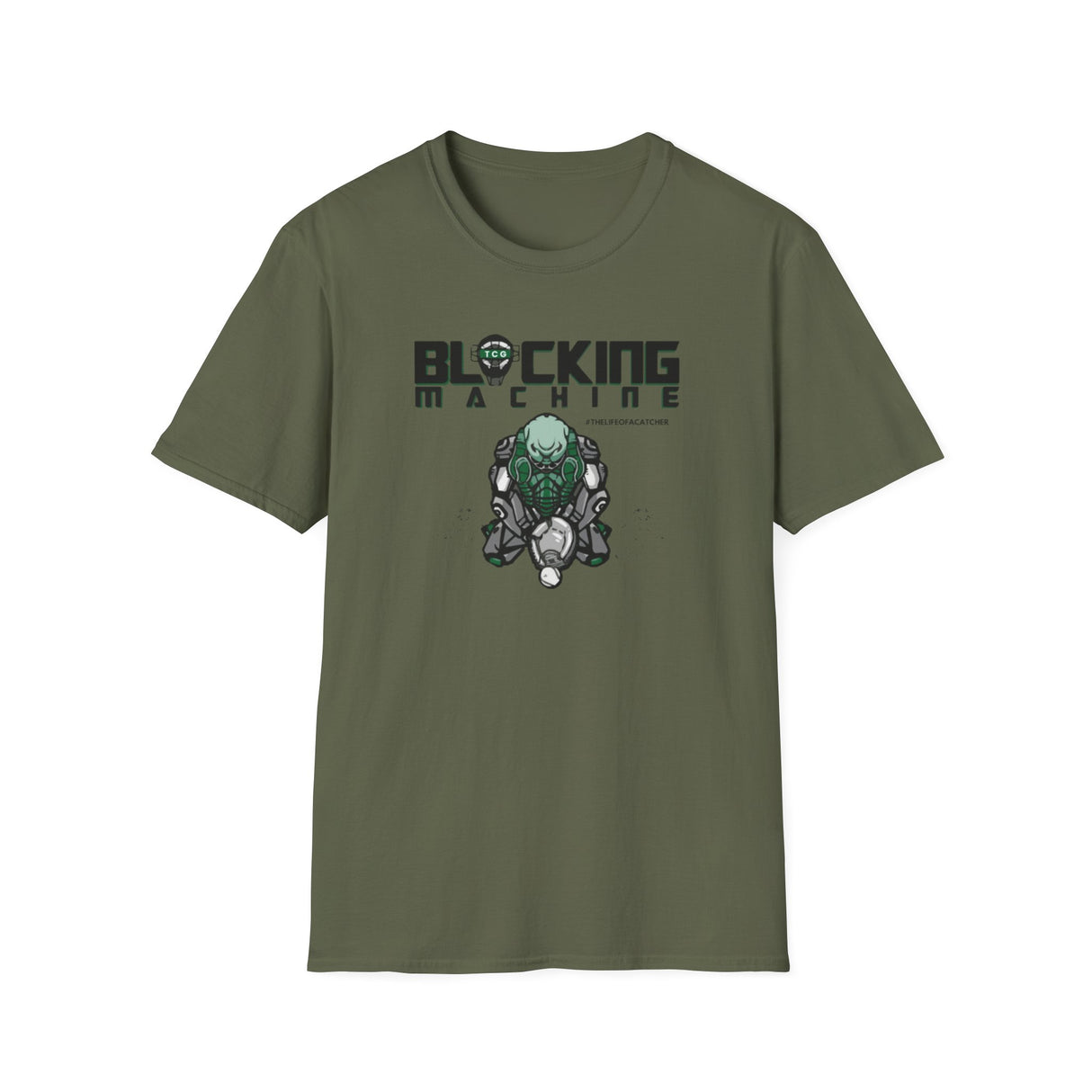 Blocking Machine Unisex T-Shirt - Military Green