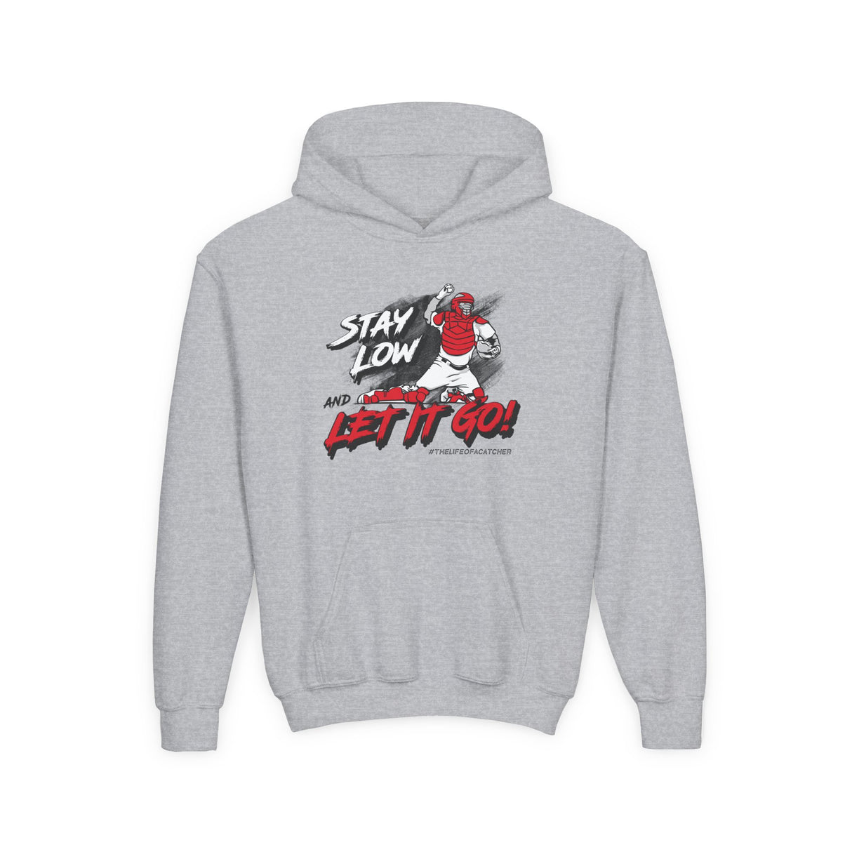 Stay Low & Let It Go Youth Hoodie Sport Grey