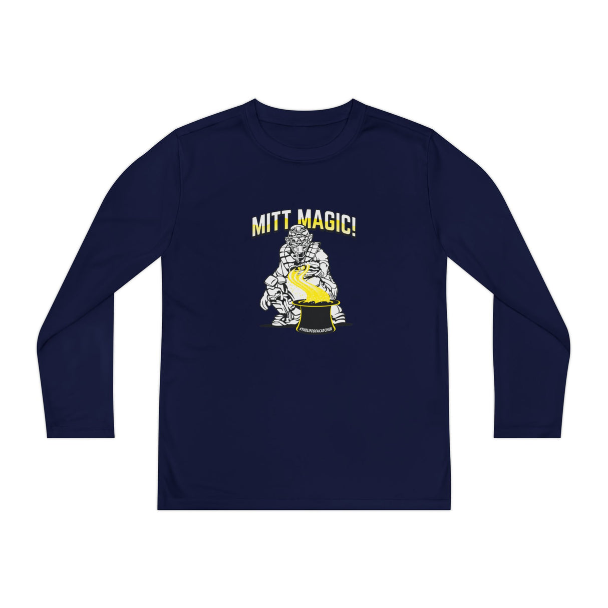 Mitt Magic Youth Long Sleeve T-Shirt - Navy