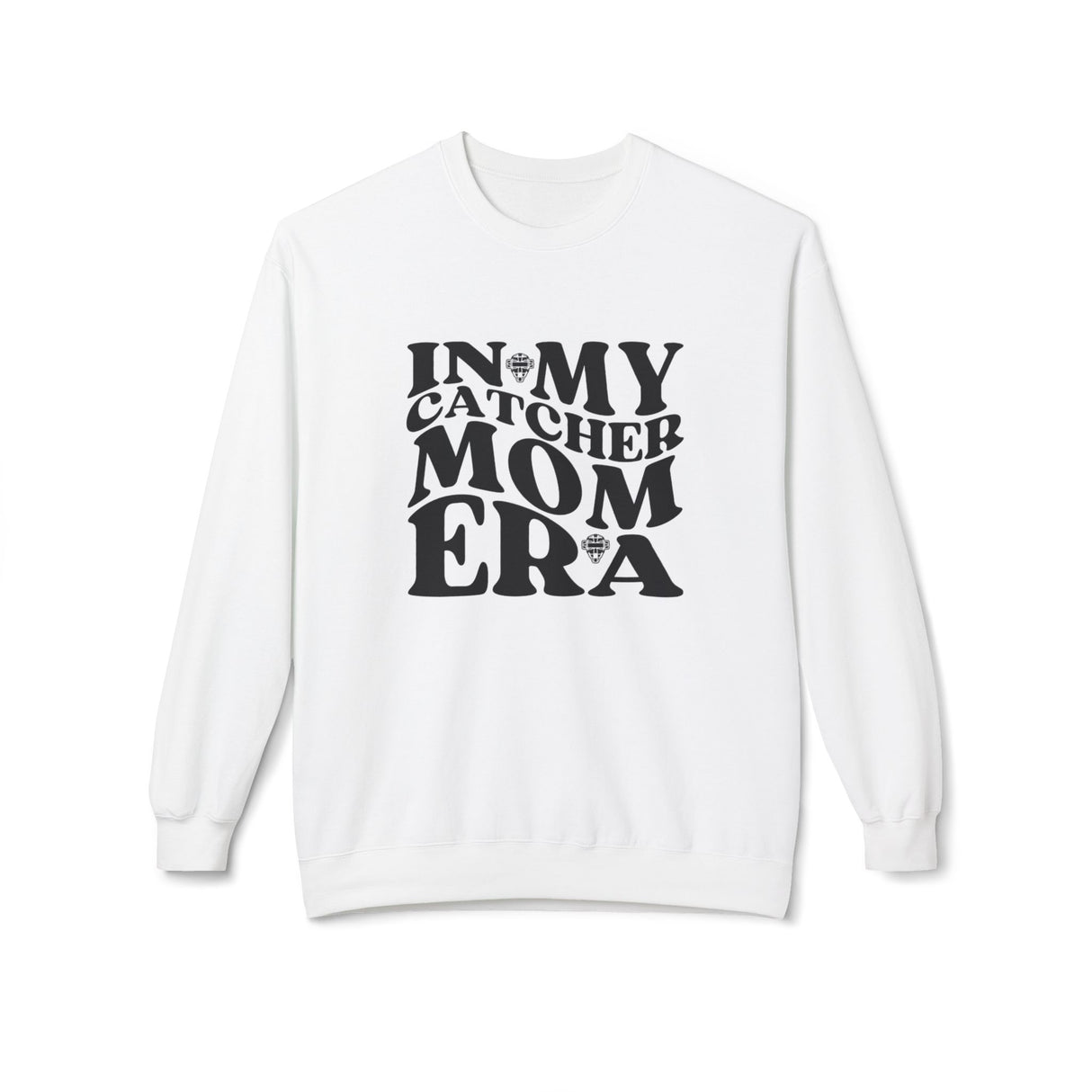 In My Catcher Mom Era Unisex Sweatshirt - White