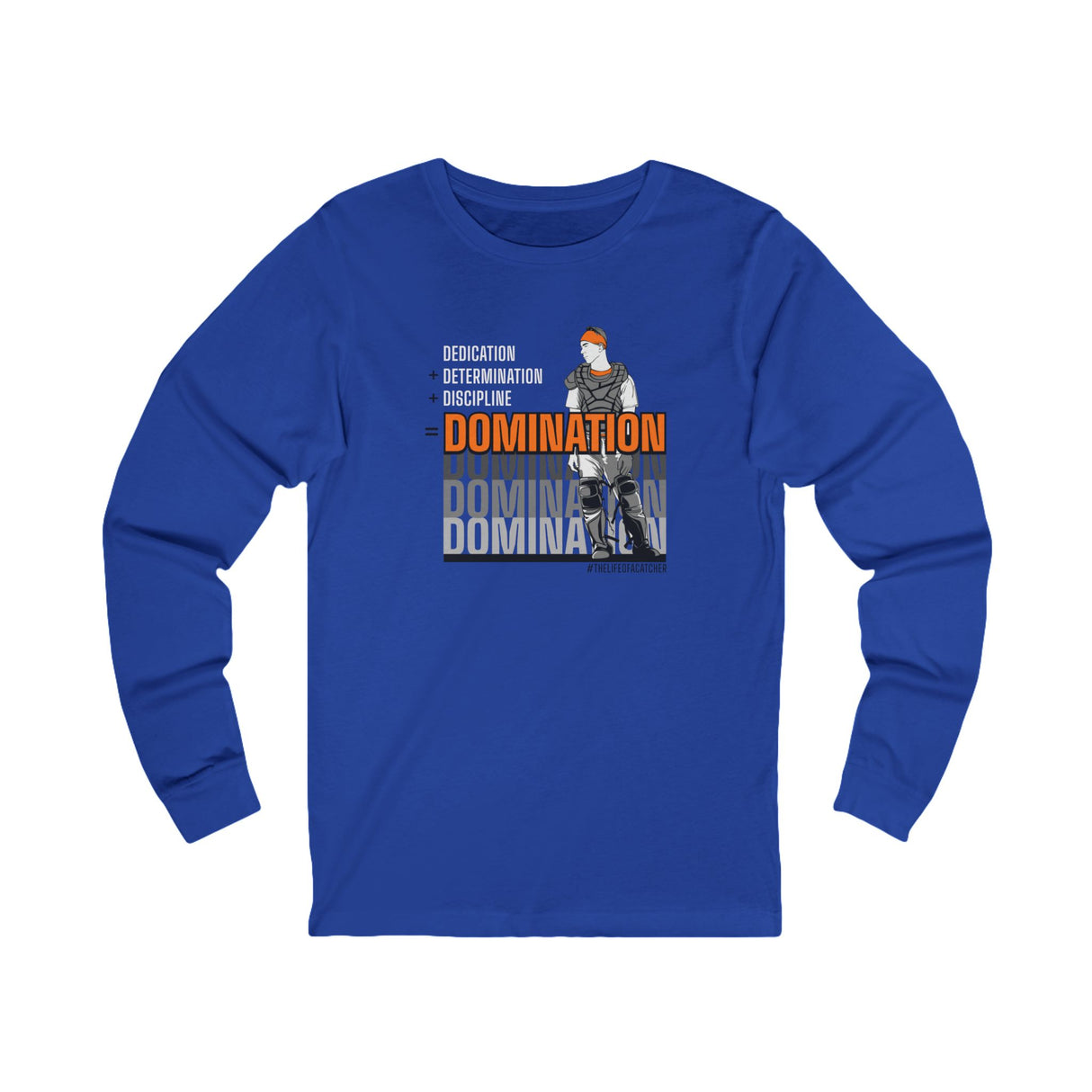 Domination Unisex Jersey Long Sleeve Tee royal