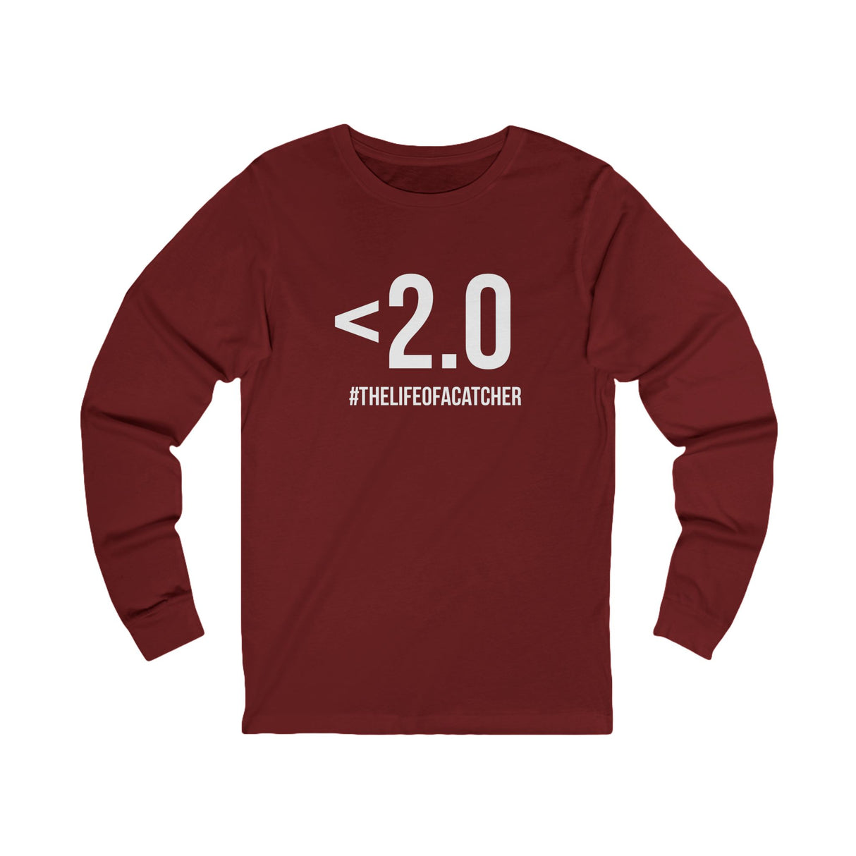 Drop Your Pop <2.0 Unisex Jersey Long Sleeve Tee - Cardinal