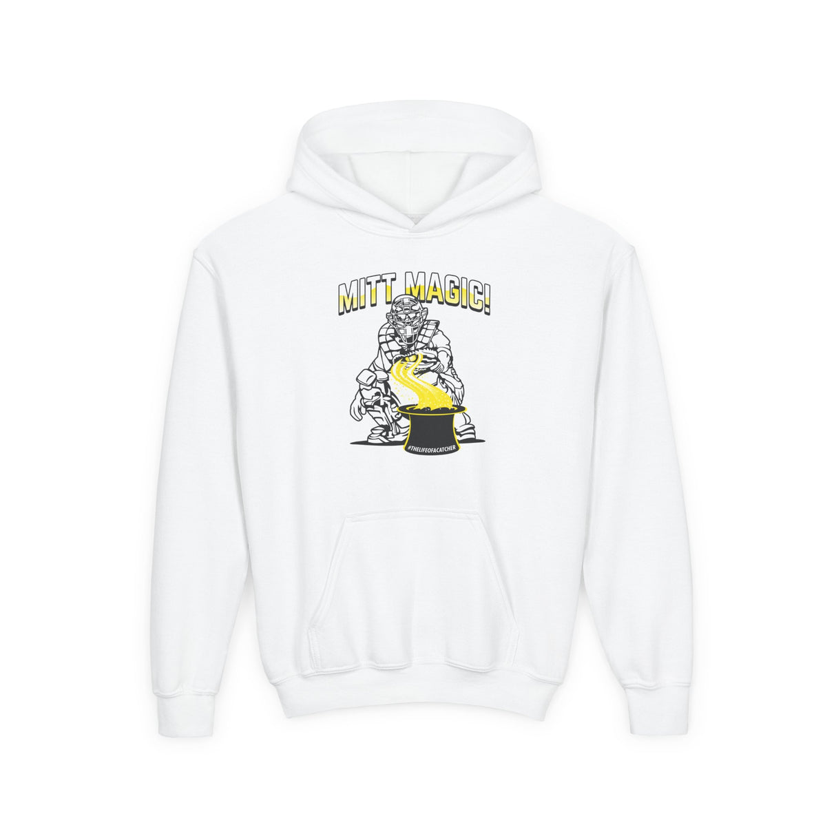 Mitt Magic Youth Hoodie White