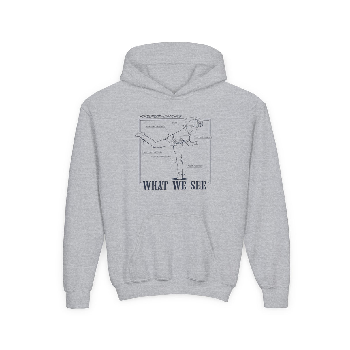 What We See Youth Hoodie Sport Grey