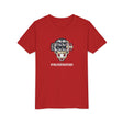 American Flag Mask Youth T-Shirt - Red Front