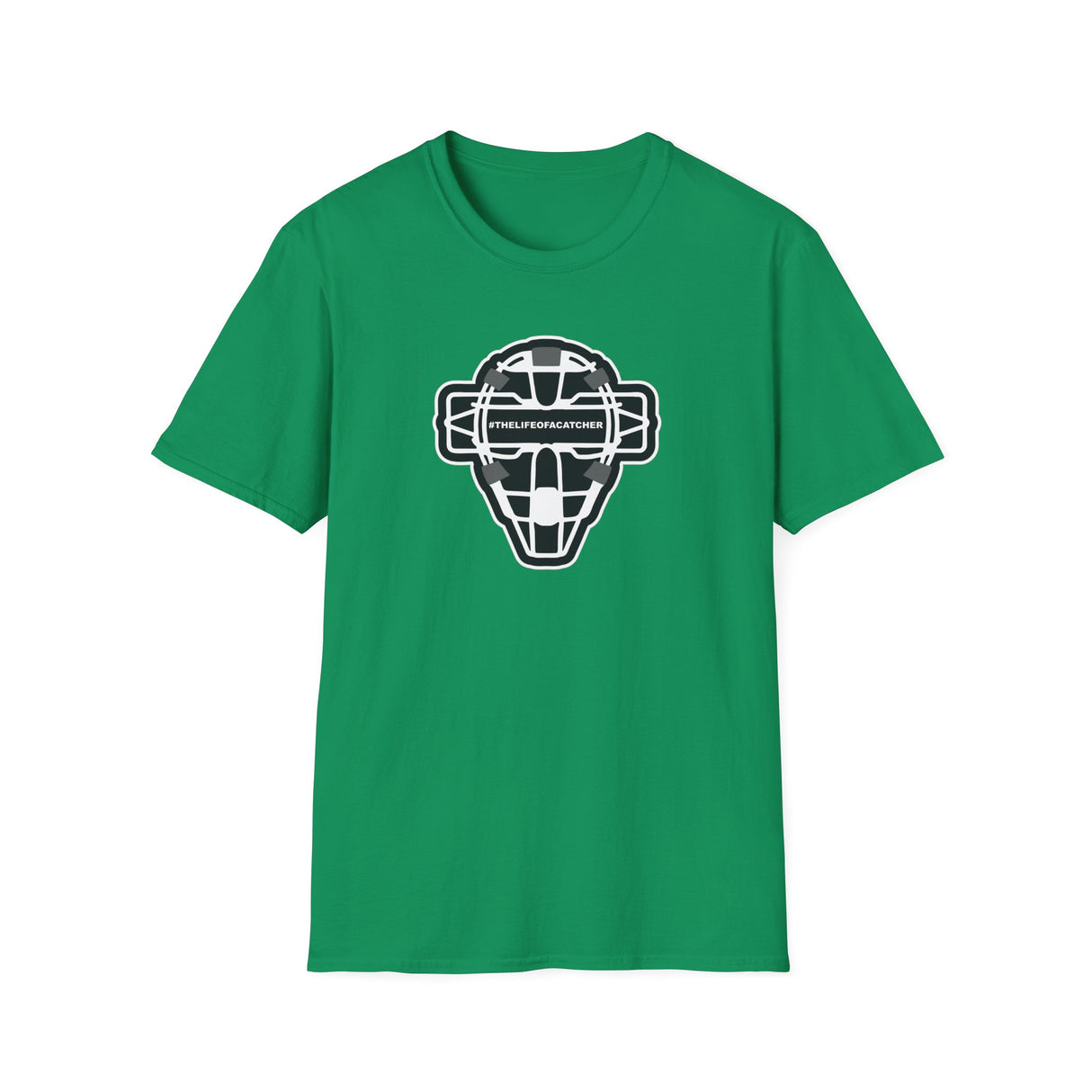 The Catching Guy Logo Mask Unisex T-Shirt - Kelly Green