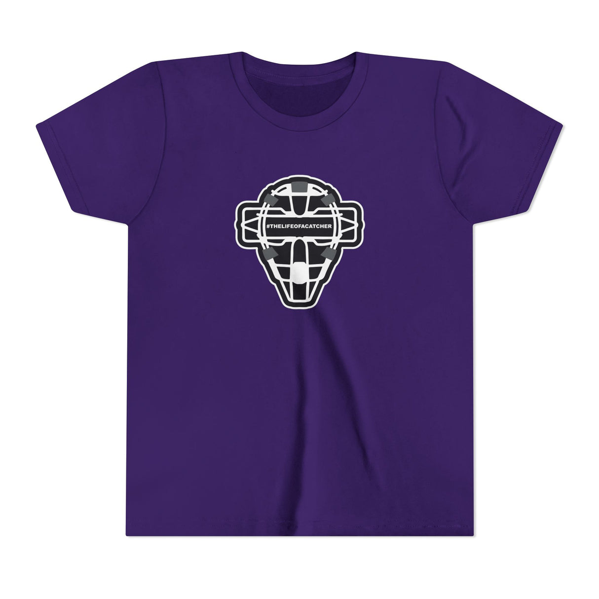 The Catching Guy Logo Mask Youth T-Shirt - Purple