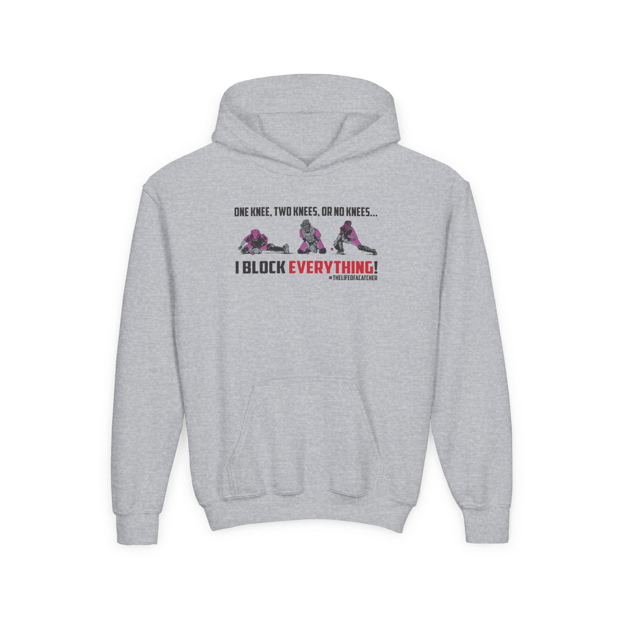 Knees Youth Hoodie grey