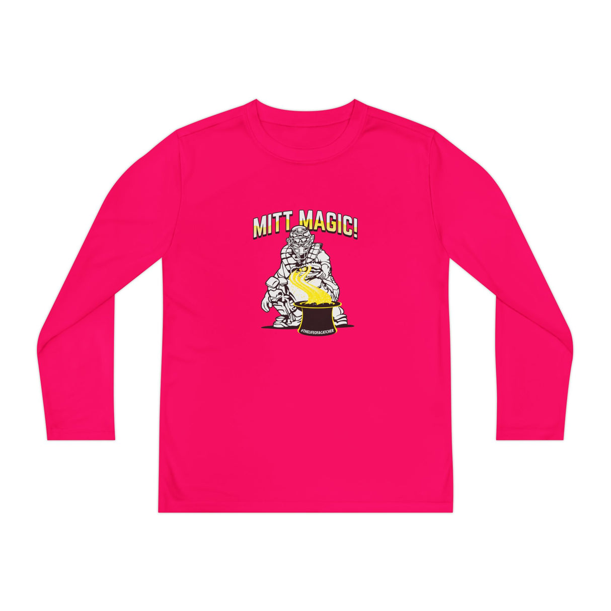 Mitt Magic Youth Long Sleeve T-Shirt - Pink Lemonade