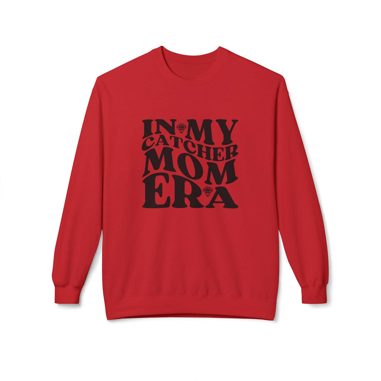 In My Catcher Mom Era Unisex Sweatshirt - Red