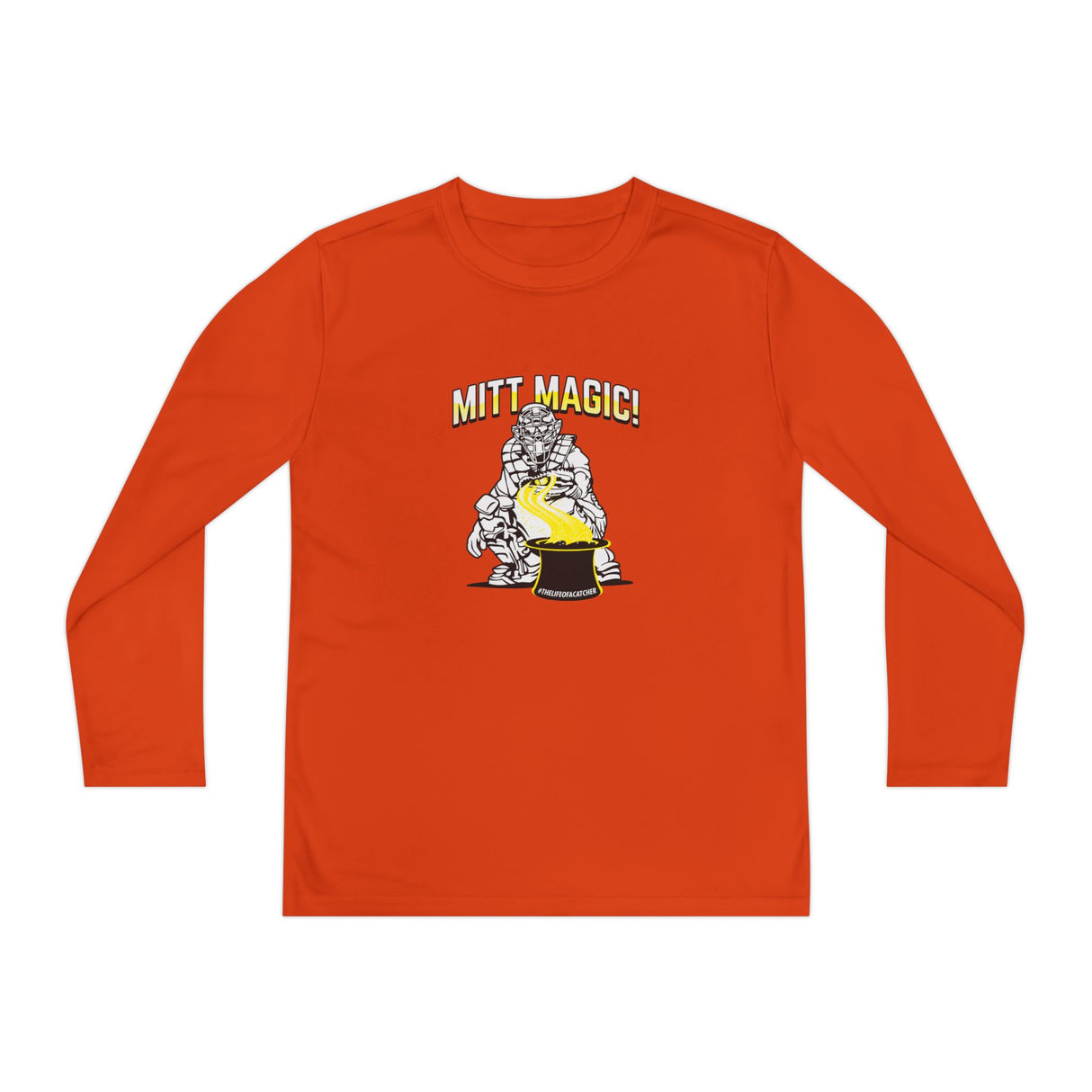 Mitt Magic Youth Long Sleeve T-Shirt - Orange