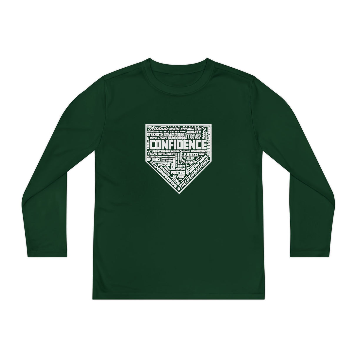 Confidence Youth Long Sleeve T-Shirt - Forest Green