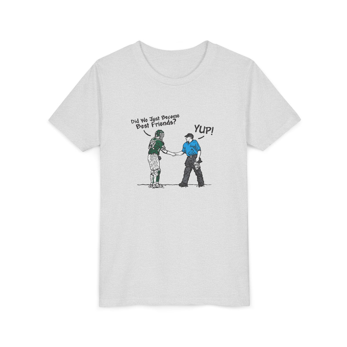 Best Friends Youth T-Shirt - Front Ash