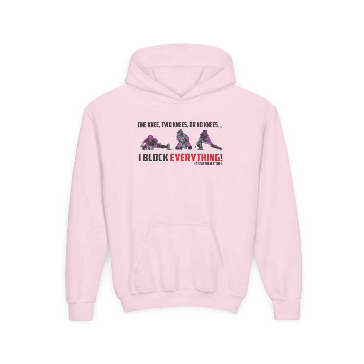 Knees Youth Hoodie light pink