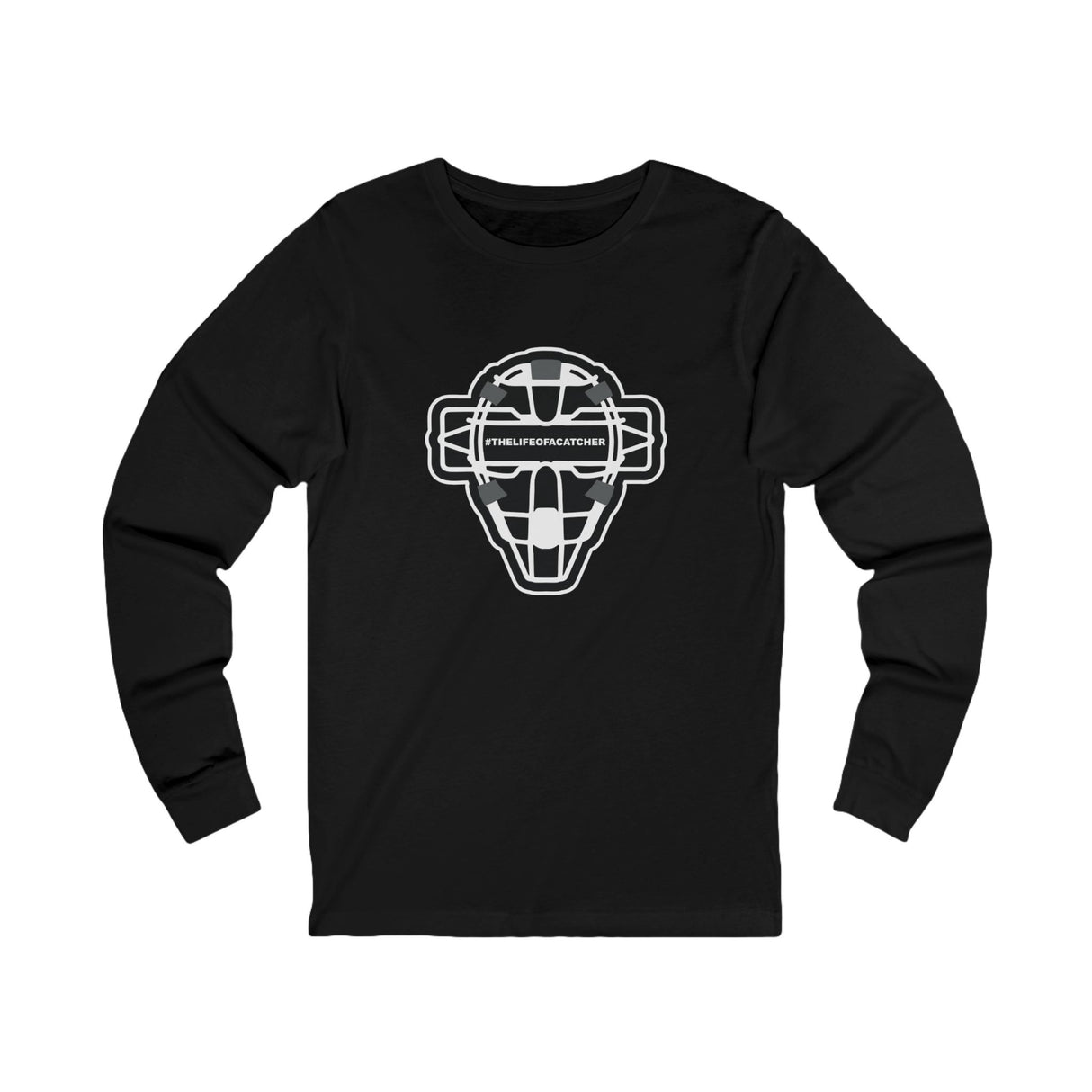 The Catching Guy Logo Mask Unisex Jersey Long Sleeve Tee - Black