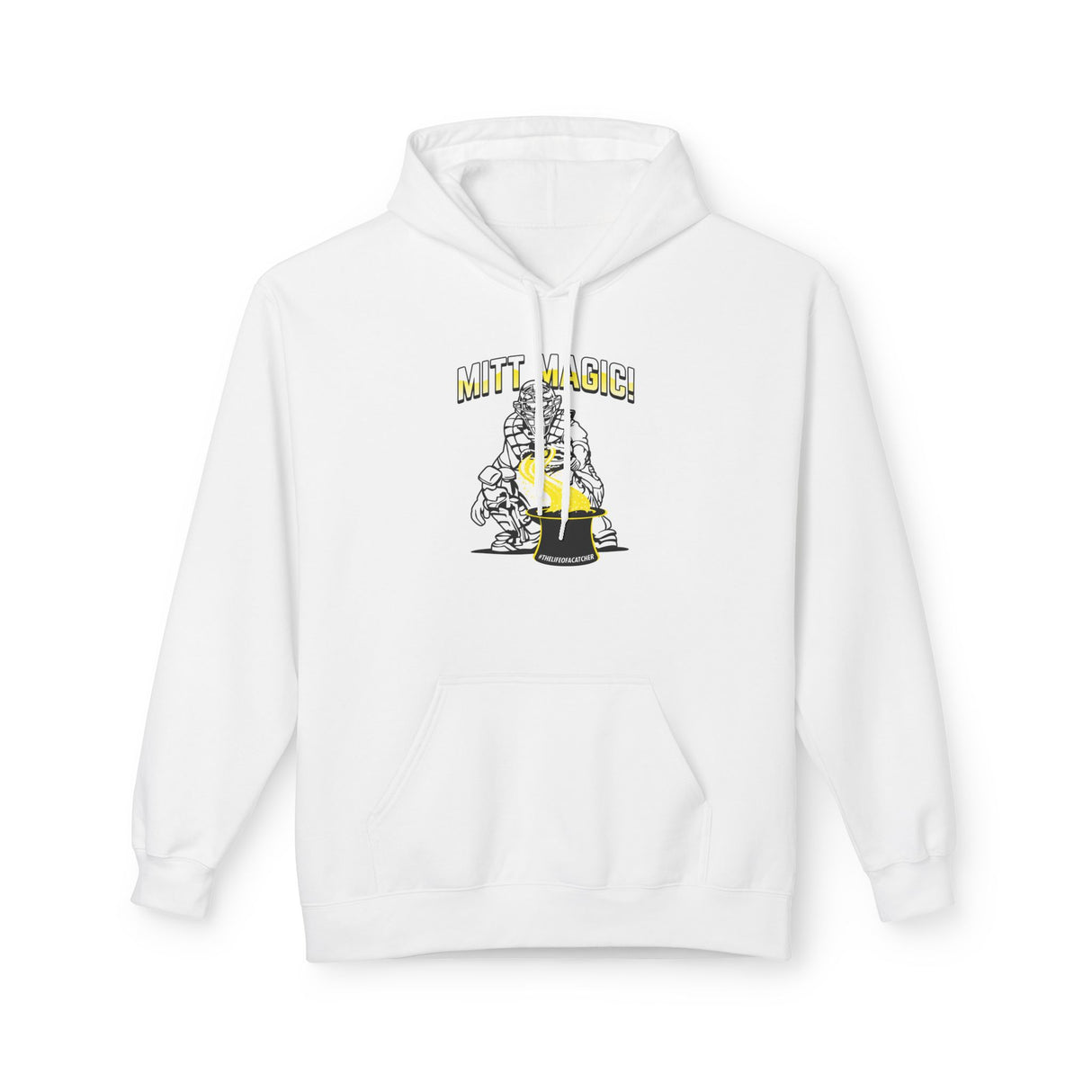 Mitt Magic Unisex Hoodie - White
