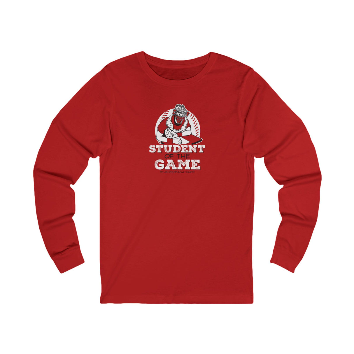 Student Of The Game Unisex Jersey Long Sleeve Tee red