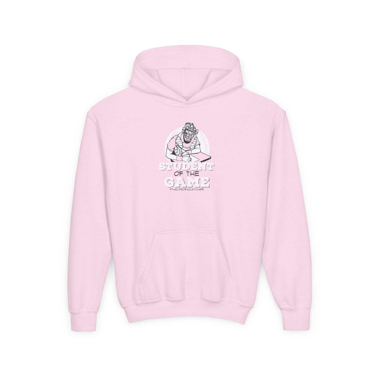Student Of The Game Youth Hoodie light pink