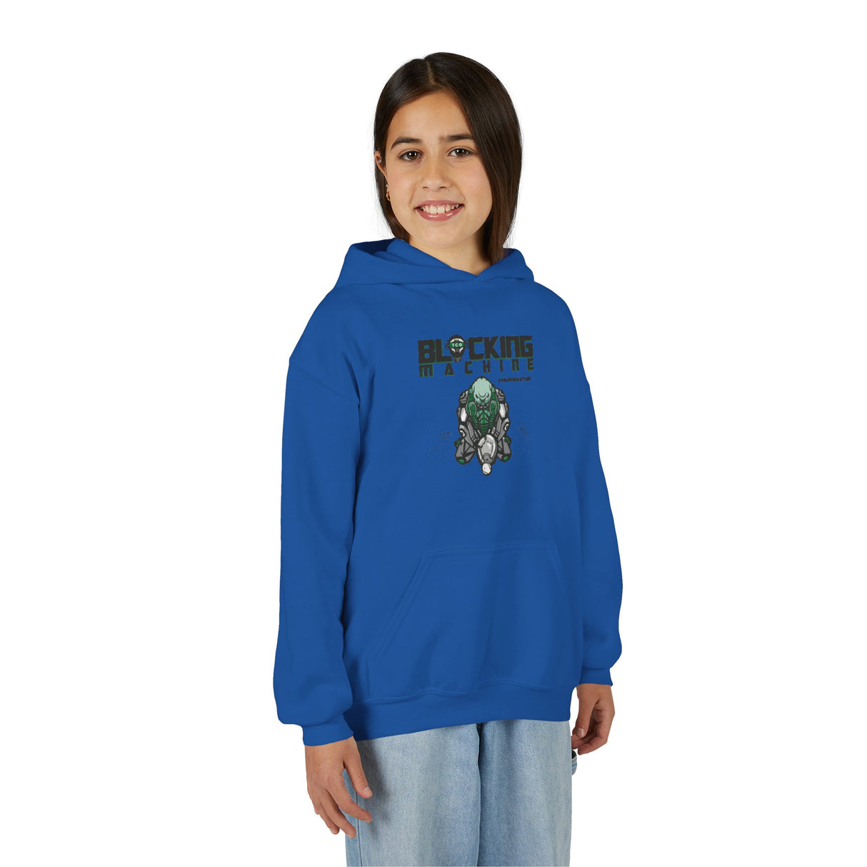 Blocking Machine Youth Hoodie royal