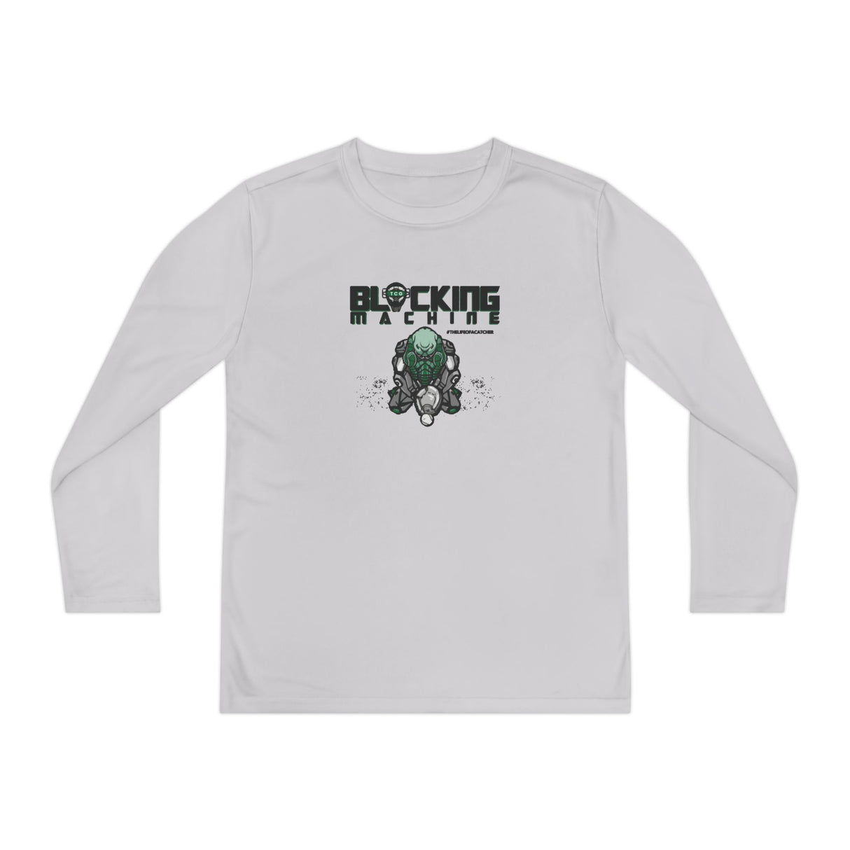 Blocking Machine Youth Long Sleeve T-Shirt - Ash Grey