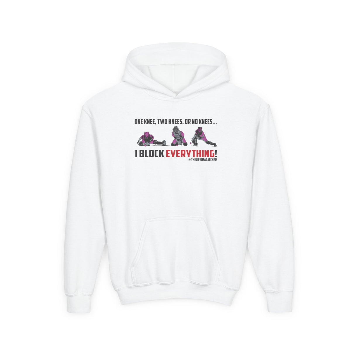Knees Youth Hoodie white