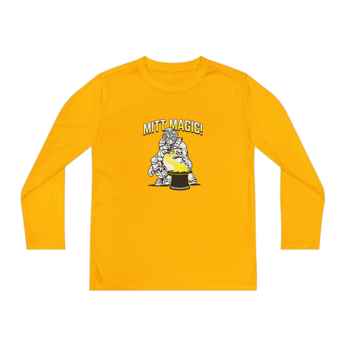 Mitt Magic Youth Long Sleeve T-Shirt - Gold