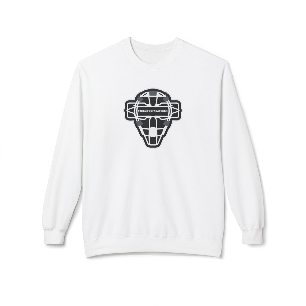 The Catching Guy Logo Mask Unisex Sweatshirt - White