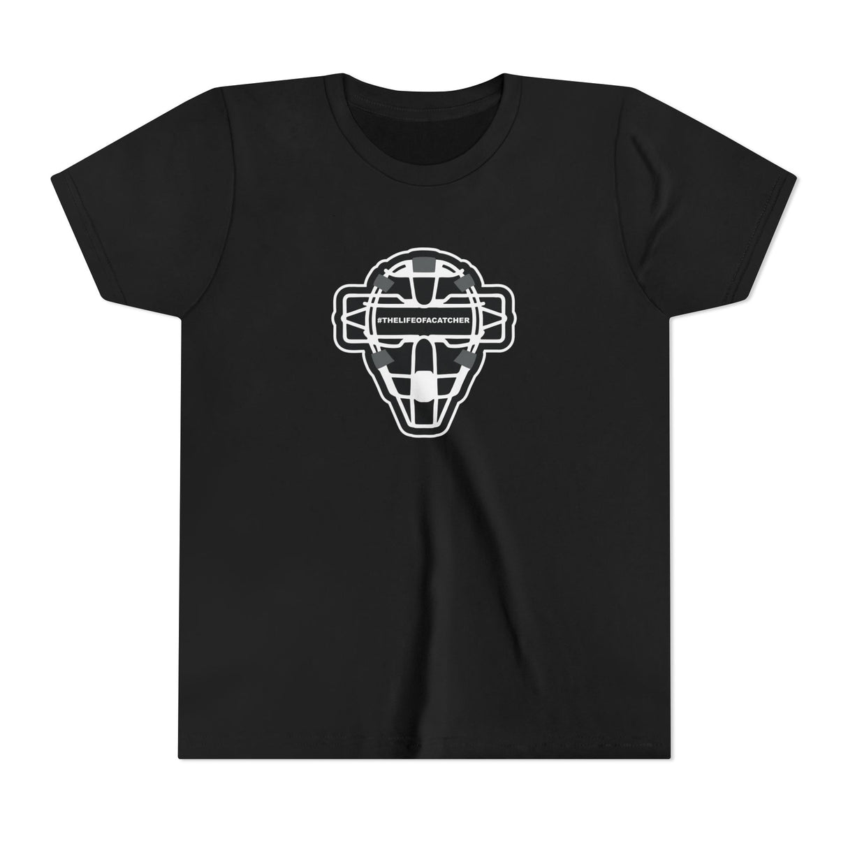 The Catching Guy Logo Mask Youth T-Shirt - Black