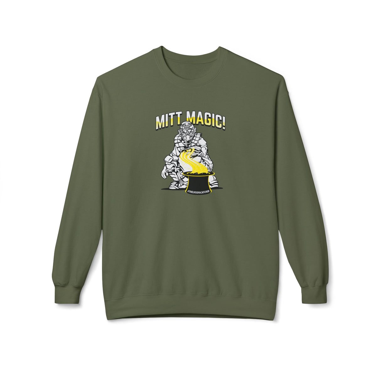 Mitt Magic Unisex Sweatshirt - Military Green