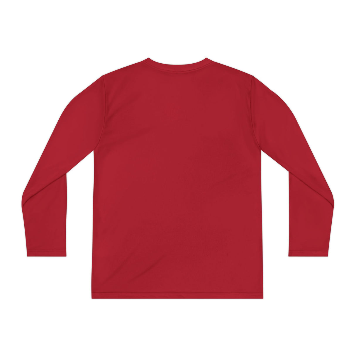 American Flag Catcher Youth Long Sleeve T-Shirt - Red Back