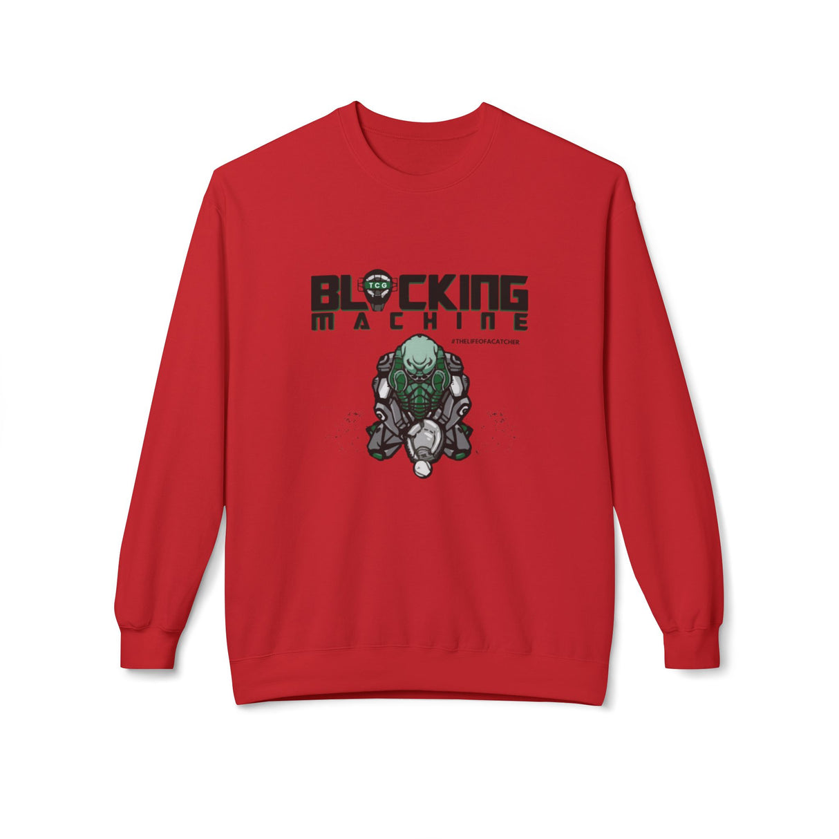 Blocking Machine Unisex Sweatshirt - Red